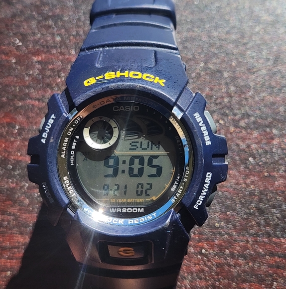 Casio G-Shock G-2900F Blue Quartz Digital Watch WR200M Shock Resistant Tested - Picture 1 of 4